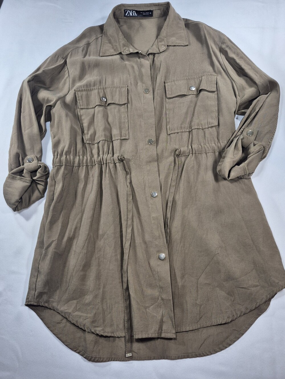 Zara Taupe Utility Jacket